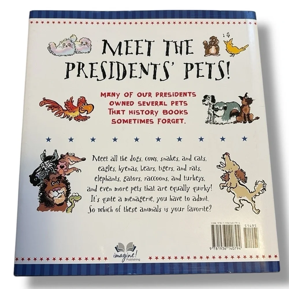 Presidential Pets Hardcover Book by Julia Monet